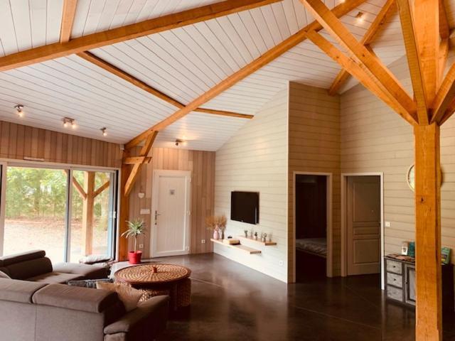 L Estanguet Maison Octogonale En Foret Rion-Des-Landes Exteriör bild