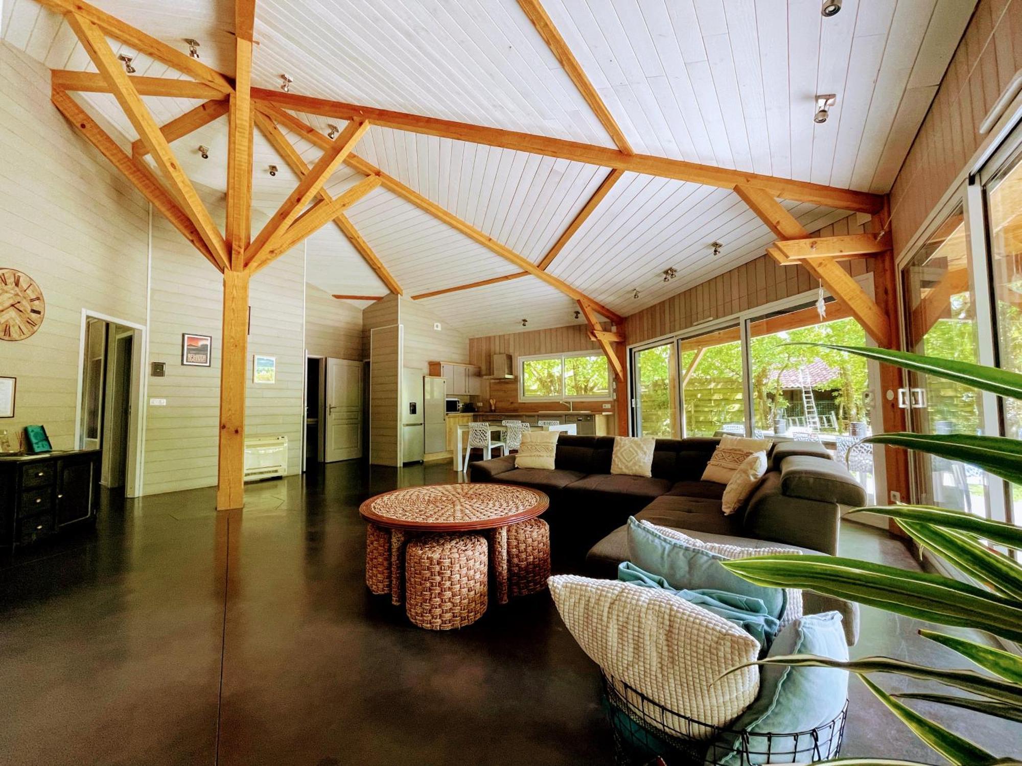 L Estanguet Maison Octogonale En Foret Rion-Des-Landes Exteriör bild