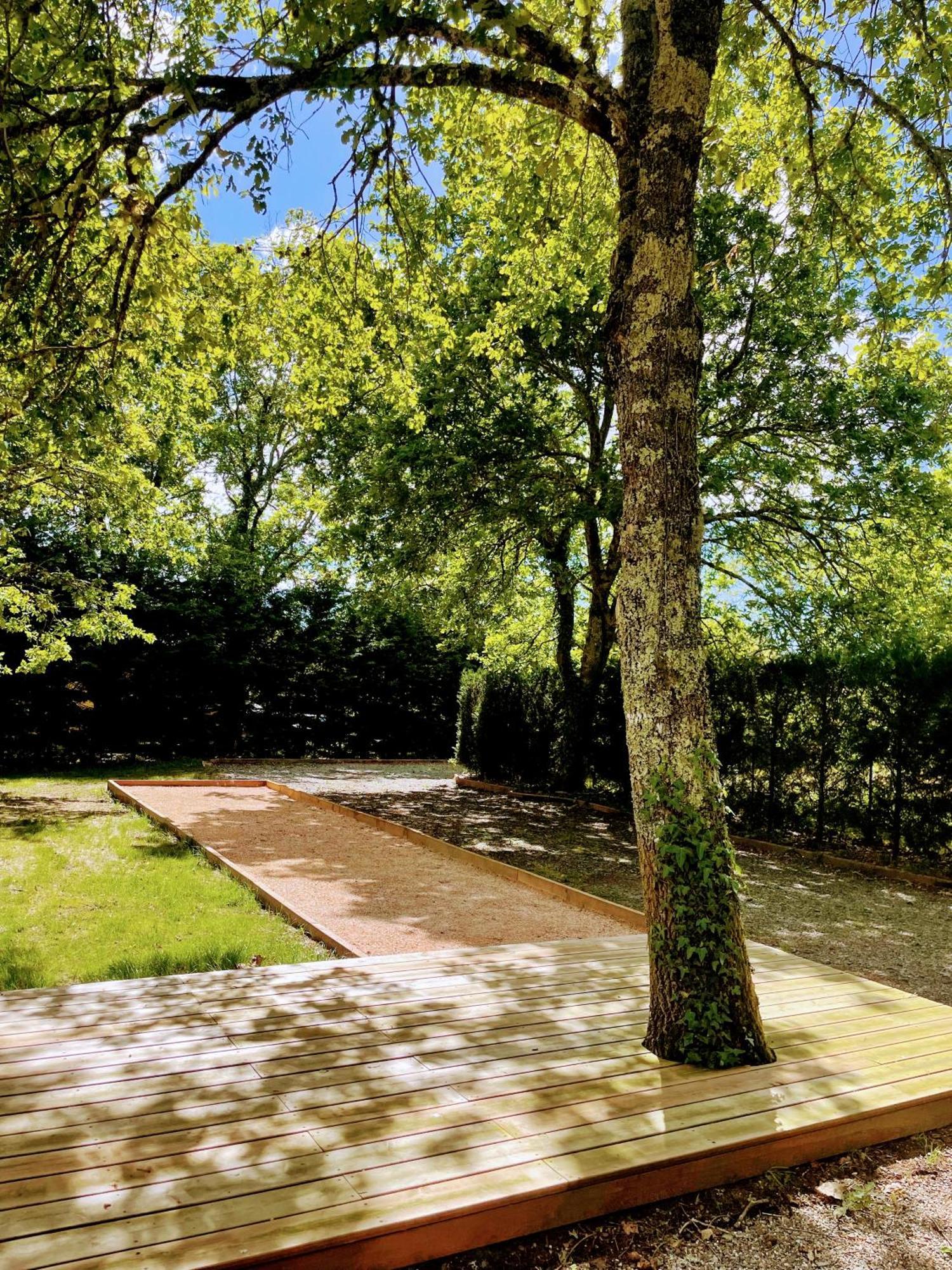 L Estanguet Maison Octogonale En Foret Rion-Des-Landes Exteriör bild